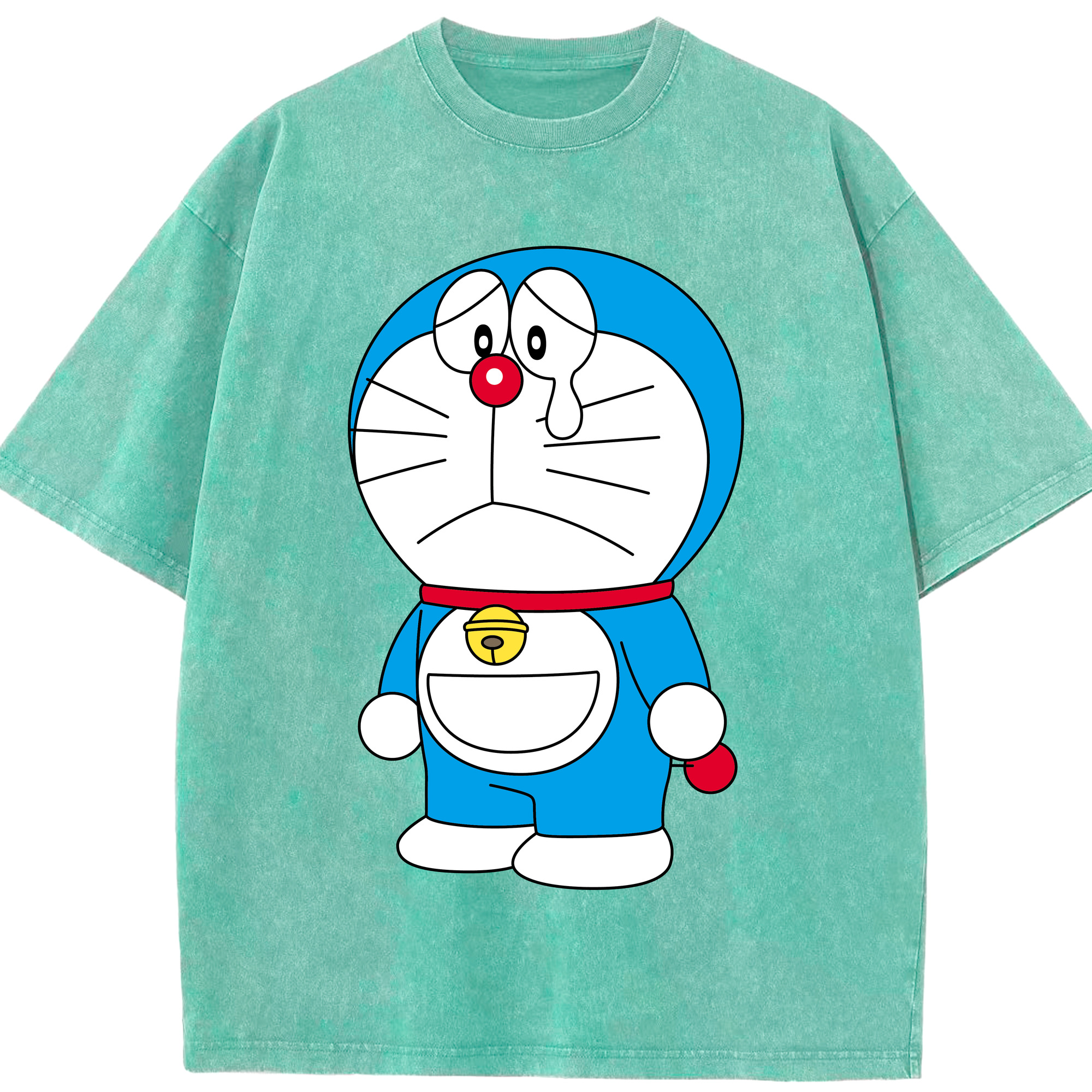 （画像用） ドラえもん Doraemon 綿100% ヴィンテージ風 半袖Tシャツ（フロントプリント）